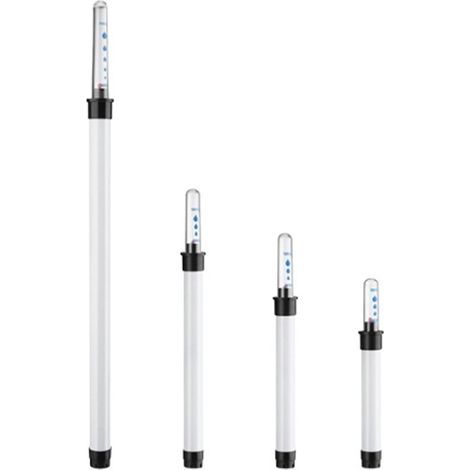 Indicateurs de niveau d'eau pour plantes – Lot de 4 – Indicateurs d'humidité et rappel d'arrosage – 15 à 36 cm – Pour pots, plantes hydroponiques et billes d'argile – Blanc (1/5)