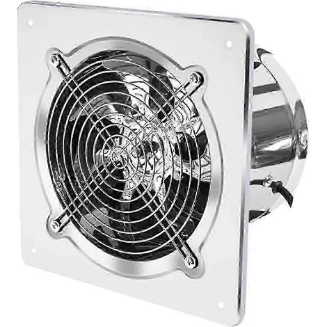 15 cm Edelstahl-Abluftventilator mit Abluftkanal für Bad, Küche und WC – Zugverstärker (1/5)