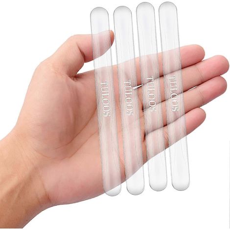 Protection universelle pour bords de porte, lot de 4 protections anti-collision pour voiture, camion, SUV, meubles, armoires et murs (transparent) (1/5)