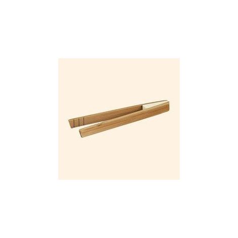 1 pince à toast en bambou, 15 cm, résistante à la chaleur, pour grille-pain et four, idéale en cuisine (1/2)