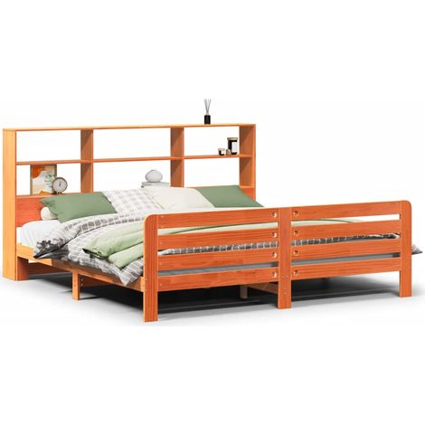 Maison Exclusive - Giroletto senza Materasso Marrone Cera 180x200 cm Legno di Pino