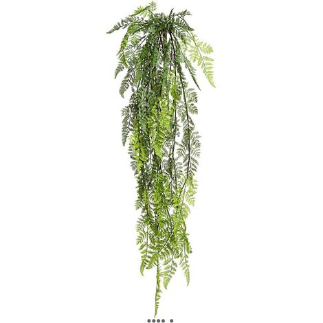 Grande chute de fougère artificielle L 114 cm l 25 cm vert (1/3)