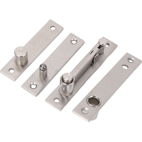 Paumelle pivotante 360° à roulement, support 300LBS, charnière cachée en acier inoxydable pour portes en bois et cadre aluminium (1/5)