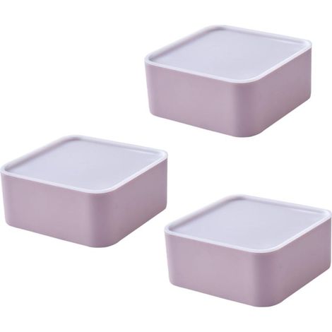 Set di 3 scatole portaoggetti con cassetto e coperchio, compatto ed elegante, ideale da posizionare sulla scrivania per oggetti vari e gioielli. (1/5)