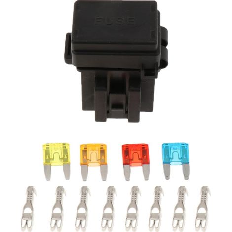 Boîte Porte-fusible Automobile 4 Voies + 1 Prise De Relais Pour Camion/SUV/remorque/RV (1/5)