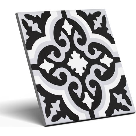 Azulejo decorativo de gres Orly Noir Patchwork 20x20 cm clase I (1/5)