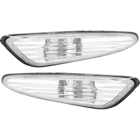 Klare Seitenblinkergläser 63137165915 63137165916, kompatibel mit BMW E46 325i, 2-teiliges Set (1/5)