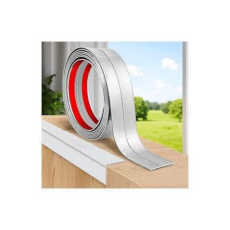 Baguettes de protection des bords autocollantes, plinthes souples et flexibles pour portes, fenêtres, murs, cuisine, carrelage, idéal le bricolage et les rénovations (1/5)