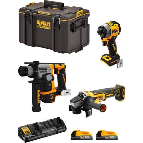 DeWALT Kit DWK304PS (DCH172 + DCF850 + DCG405 + 2 x 1,7 Ah + DCB132 + DS400) (1/5)