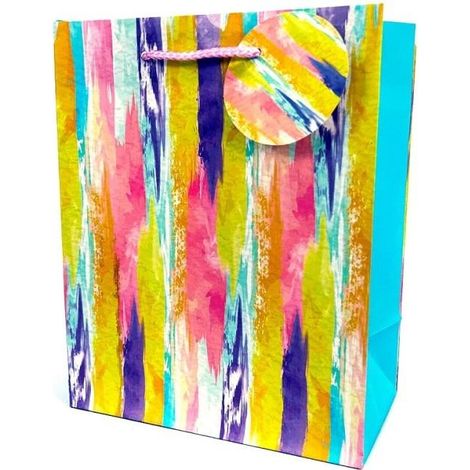 Bolsa decorativa mate de 18x23x10cm en tonos pastel.