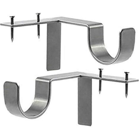 Die Metallhalterung für die Gardinenstange passt direkt in die (1/4)