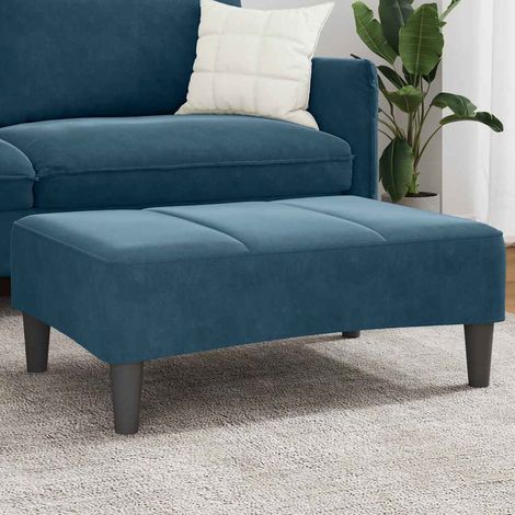 Fußhocker Blau 77x55x31 cm Samt