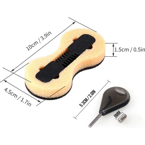 Bouchon de boîte à ailettes Fushion, clé supplémentaire, jeu de vis de 9MM, 3 pièces (1/5)