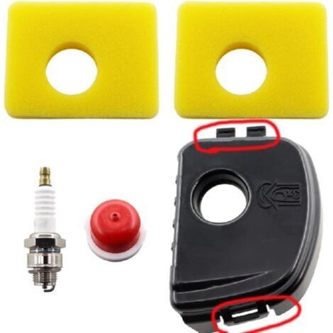 Couvercle de filtre à air 595660 et kit de filtre à air 799579 pour la plupart des moteurs de tondeuses à gazon 590581 des séries 450E, 550E, 550Ex, 08P502, 08P602, 09P602, 09P702, avec kit de ressort (1/4)