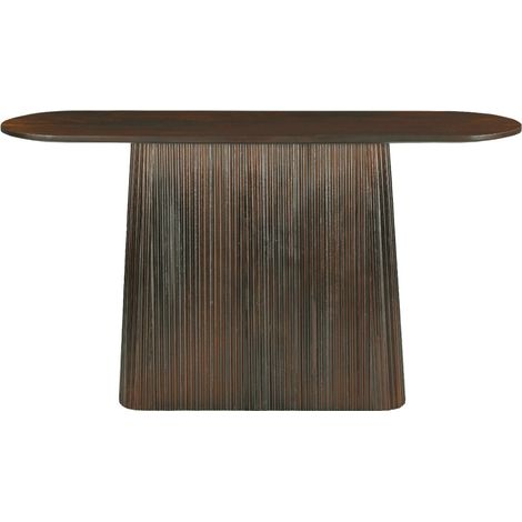 SIENNE-Console 140 cm en bois massif  brun (1/5)