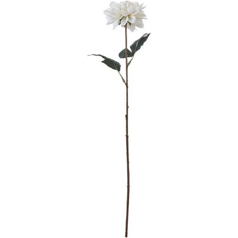 The Natural Garden Collection Tall Dahlia (Single Stem Flower) - Plastic - Height 83 cm - White