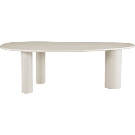 Table à manger 8 personnes en MDF - Beige - OLASKO (1/3)