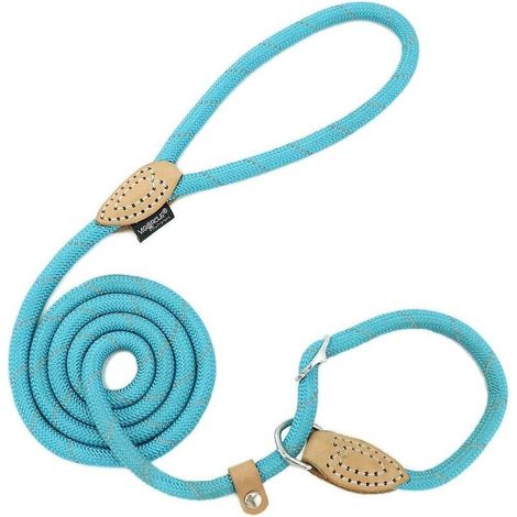 Lasso Dog Training Leash Laisse Réfléchissante Pour Petits, Moyens, Grands Et Très Lourds Chiens (bleu) 1pc