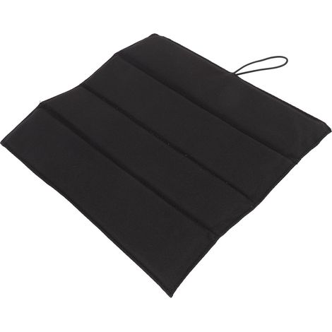 Coussin de Pique-nique - Noir 32x31cm Pliable Imperméable Mousse Épaisse Confortable pour Extérieur et Plage (1/4)