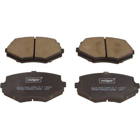 Kit de plaquettes de frein, frein à disque MAXGEAR 19-2949 MAZDA 1U163328Z