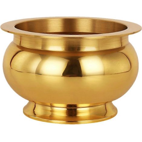brûleur d'encens en cuivre, objet religieux, porte-encens, pot à encens en cuivre-8.1x5.4cm-Golden (1/4)