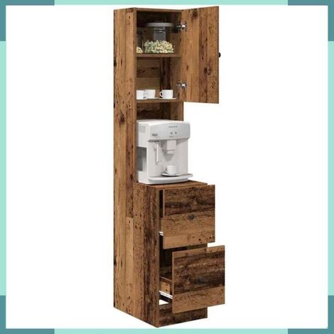 871377 Buffet de cuisine avec tiroir Bois ancien 32 x 50 x 180 cm (1/5)