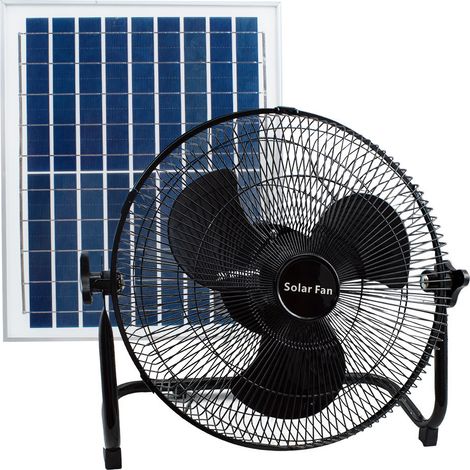 Ventilador Portátil Recargable Solar Inalámbrico de Mesa/Pared para Camping