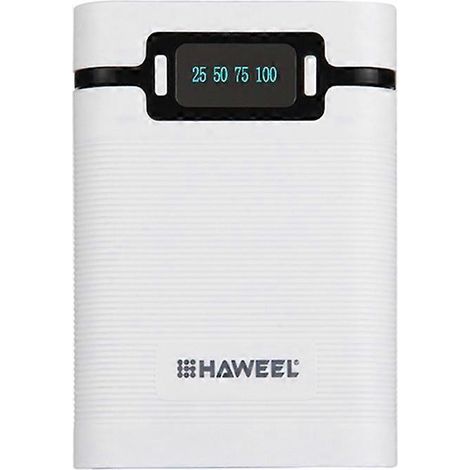 Boîtier de charge pour 4 batteries 18650, blanc (1/5)