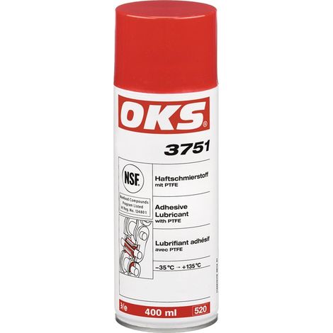 Lubrifiant adhérent avec PTFE 3751 blanchâtre NSF H1 400 ml bombe aérosol OKS (Par 12) (1/2)