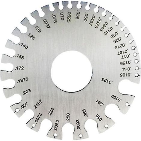 Jauge d'inspection de soudure en acier inoxydable pour utilisation sur les soudures (1/3)