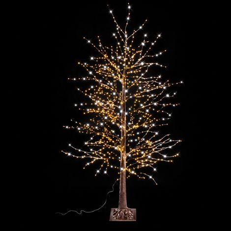 Albero di Natale luminoso marrone 180 cm con 1300 LED (1/5)