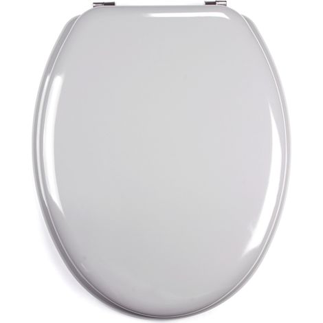 MSV 140016 Sedile WC MDF Argento-Grigio 30 x 20 x 15 cm (1/5)