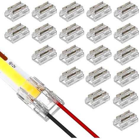 LED Strip Connector 5050 LED Strip Connector 10mm 2 Pin (1/5)