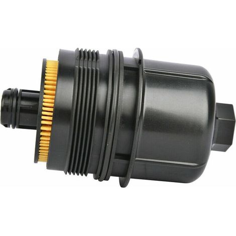 Un filtro de aceite para motor de automóvil Gladiator JL RAM 1500 2020 2021, modelo 68507598AA, 68498720AA, tapa de la carcasa del filtro de aceite. (1/3)
