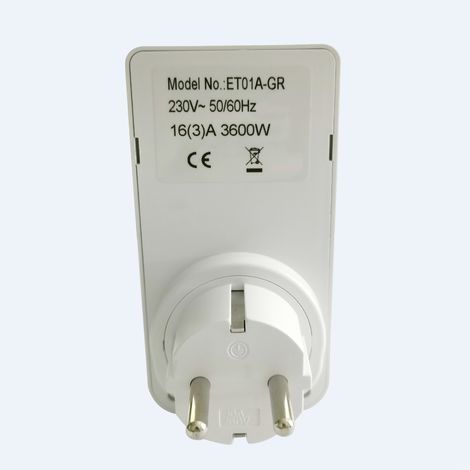 Prise programmable électronique 24 heures, prise de courant, minuterie d'intérieur, interrupteur programmable pour éclairage, norme européenne 230 V (1/5)