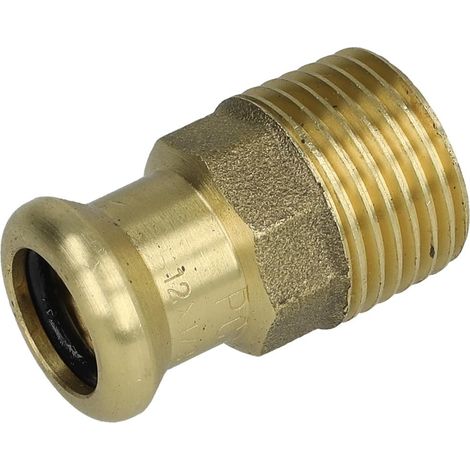 Raccord a sertir en bronze Reduction fem/mâle 12x1/2" Type 6243g WG907 contour M