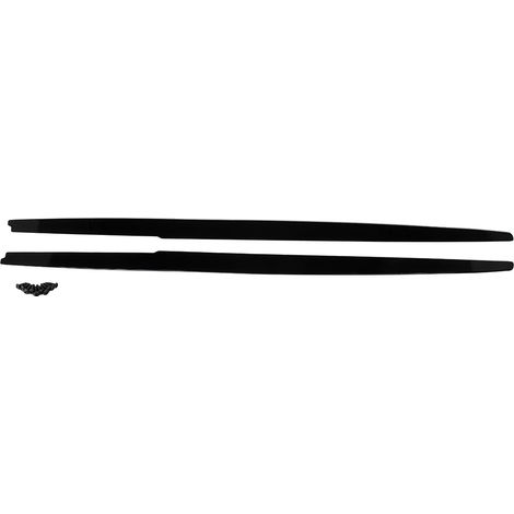 Spoiler lateral, material ABS duradero, fácil instalación, negro brillante. (1/2)