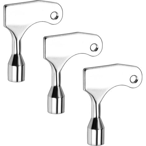 3 pièces Interrupteur à clé Triangulaire Universel, clé à vis Triangulaire, clé d'ascenseur, clé d'armoire, clé de Levage Triangulaire, pour diverses armoires, radiateurs (1/5)