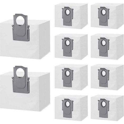 Vtizikl Lot de 10 Sacs à Poussière Accessoires pour Xiaomi S8+/S8 Pro Ultra S7 MaxV Ultra/S7 Pro Ultra/Q7+/ Q7 Max+/Q5+/T8