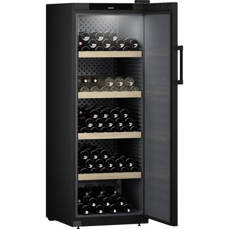 Liebherr WSbl 5001-20. Posizionamento dell'apparecchio: Libera installazione, Colore struttura: Antracite, Nero, Colore interno: Nero. Capacità bottiglie: 196 bottiglia/bottiglie, Intervallo temperatu (1/5)