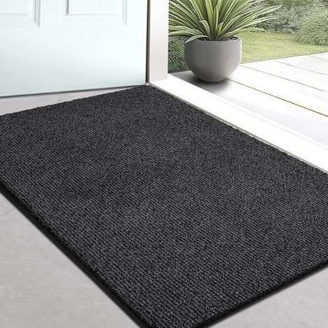Paillasson Interieur Entrée 50 x 80 cm, Tapis d'entrée Antidérapant et Lavable en Machine, Tapis de Cuisine, Idéal pour Chien, Porte, Passage, Salle de Bain ou Sol (1/5)