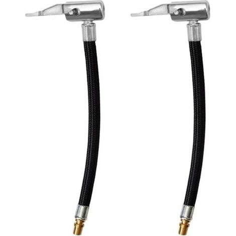 2Pcs 30cm Gonfleur de Valve Tube Tuyau Pompe Gonflage Pneu Pompe à Vélo Tuyau Tuyau Gonfleur Pneus Voiture ,(Noir,Size:11.81inch) (1/4)