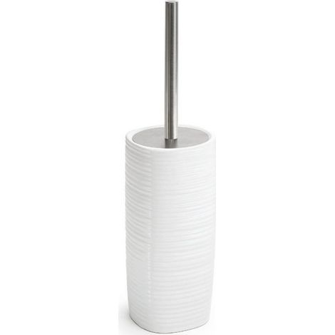 Toilettenbürstenhalter Kelly aus weißer Keramik