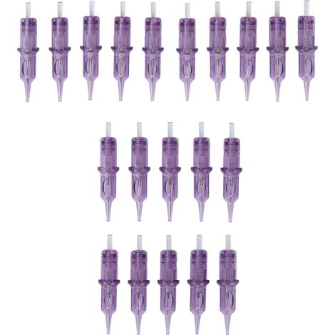 20 cartouches d'aiguilles jetables en acier inoxydable 0801RL 0803RL 0805RL 0807RL (1/5)