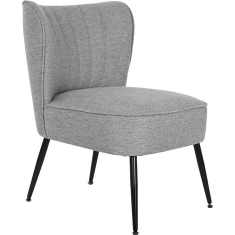 Fauteuil gris élégant et confort en polyester - Gris souris (1/5)