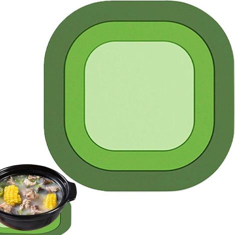 Silikon-Tischsets, Silikon-Tischsets für  Hitzebeständige, rutschfeste magnetische Auflaufform, multifunktionale Wärmedämmmatte zur Tischdekoration (1/5)