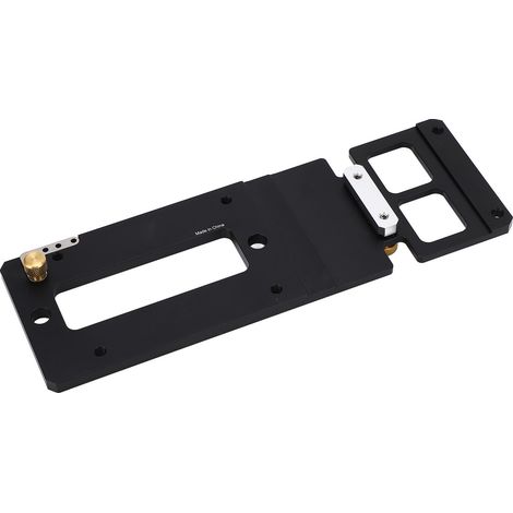 Équerre de guidage 260 mm pour scie sur rail, butée d'angle 90°, plaque de positionnement à angle droit pour bois, serre-joint inclus (1/5)