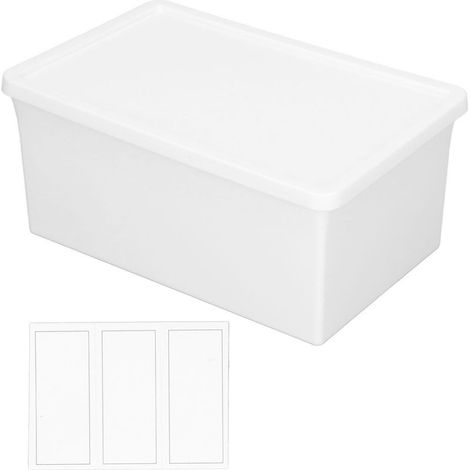 Multifunktionale, staubdichte Aufbewahrungsbox aus Kunststoff mit Deckel für Büro und Zuhause (1/5)