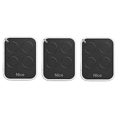 Lot de 3 télécommandes Nice Era ON4E – Émetteur 4 canaux 433,92 MHz – Compatible récepteurs NICE FLOR – Portée jusqu'à 200m (1/3)