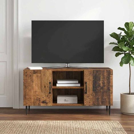 TV-Schränk Altholz 102 x 34,5 x 50 cm Holzwerkstoff (1/5)